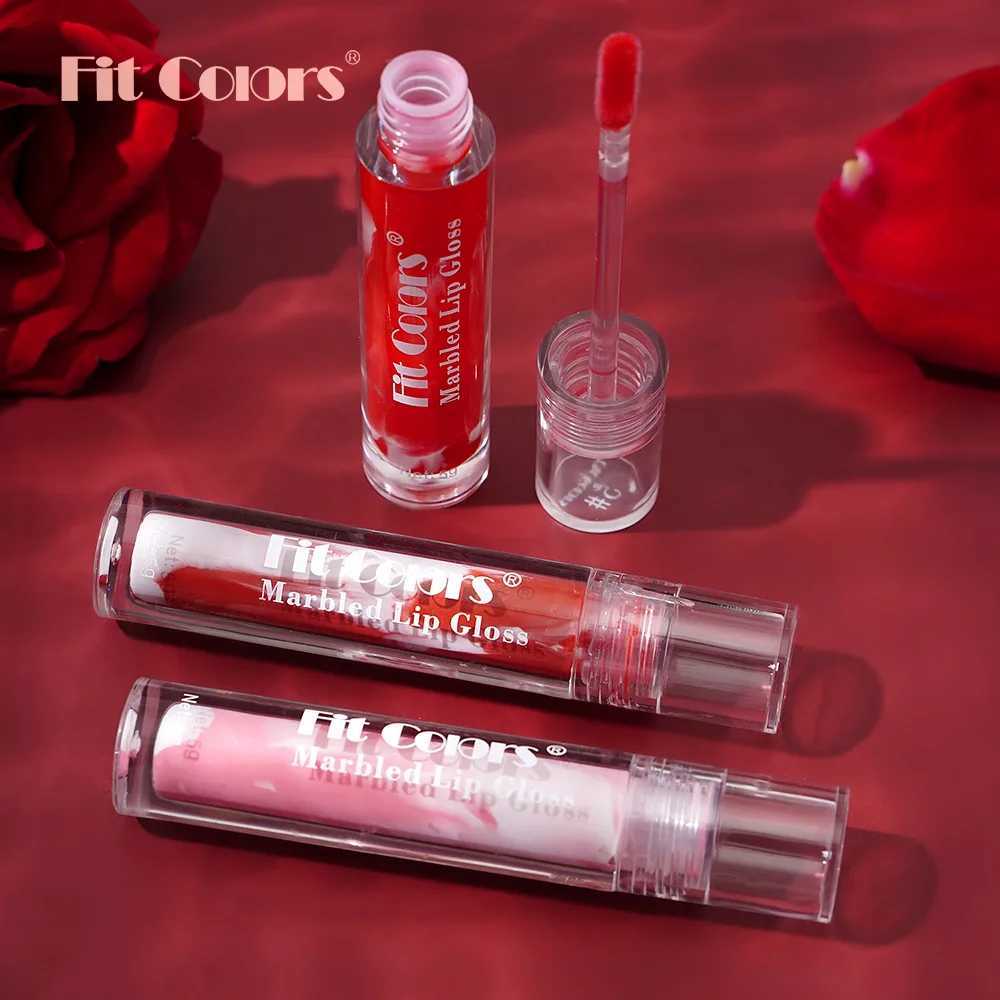 Fit Colors Marbling Mirror 5 Color Lip Glaze natural Hydrating Moisturizing Nourishing easy color Lip MaskW250219
