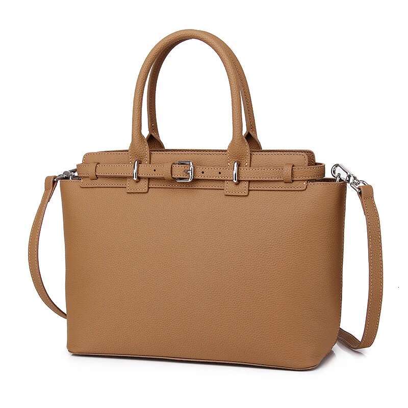 Genuine Leather Tote Bag For Women,Large Capacity, Style With Detachable Shoulder Strap,Fashionable Handbag & Purse