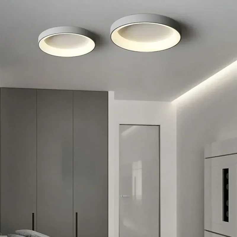 Nordic Ceiling Light Modern LED Simple Lamps For Living Room Bedroom Study Restaurant Home Indoor Round Decor Lighting Fixture Z250219