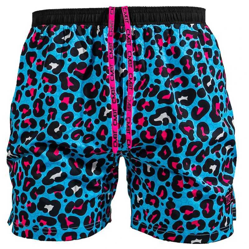 Men's Shorts Classic Leopard 3D Printed Shorts Mens Summer Beach Shorts Fashion Harajuku Hawaii Swimming Relay Womens Childrens Cool Ice Shorts z