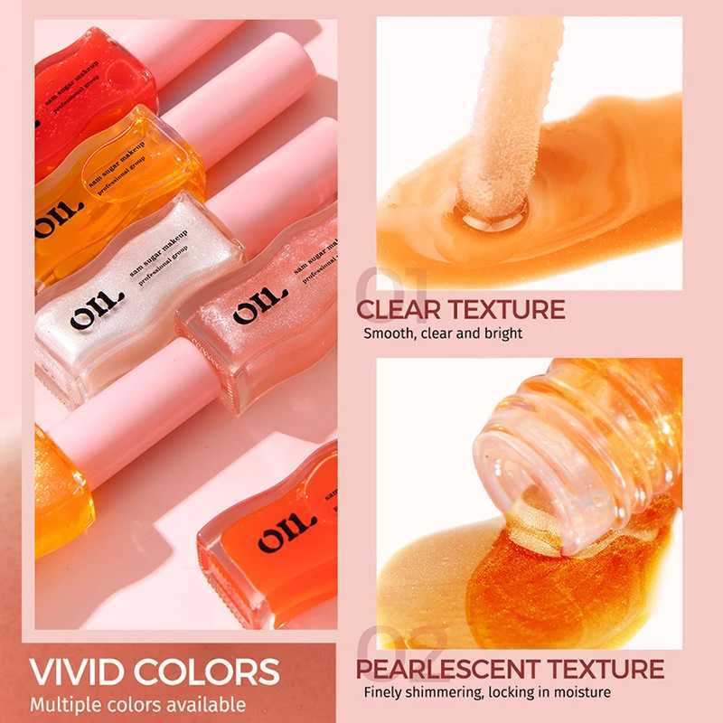 Water Light Honey Lip Oil Long Lasting Moisturizing Fruity Shimmer Jelly Reduce Lip Lines Liquid Lipstick Gloss MakeupW250219