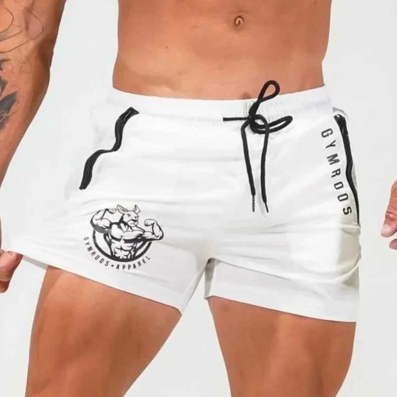 Mens Sports Shorts Gym Workout Running Shorts Summer Training jogger Woven shorts men Quick dry zipper pocket Fitness Sweatpants W250219