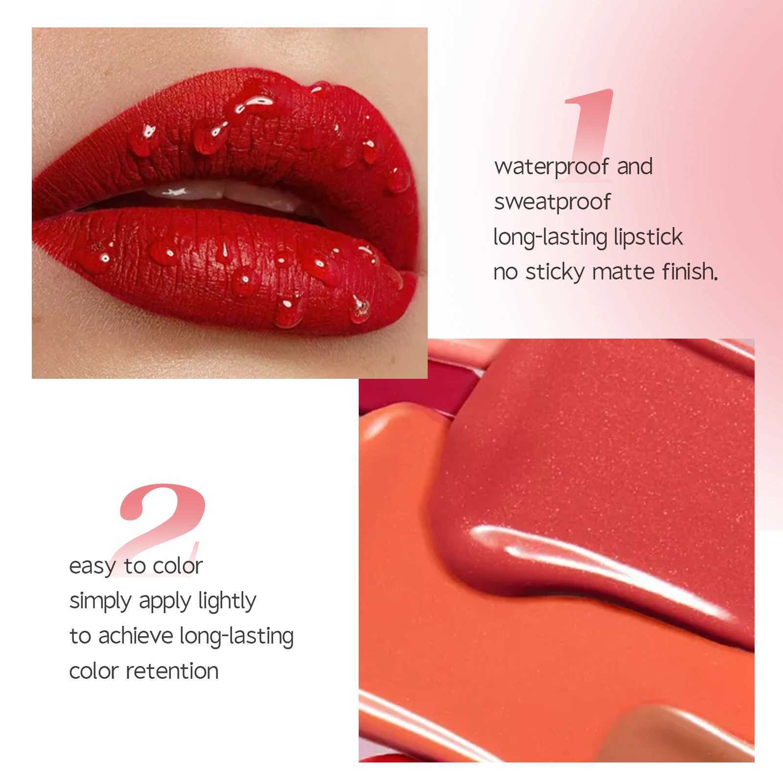 12 colors set matte lip gloss long-lasting smooth velvet texture for womens music festival make-upW250219