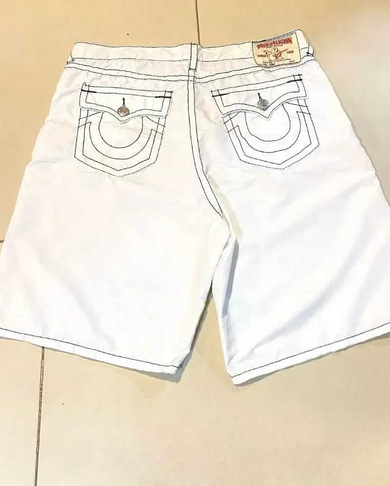 Men's Shorts American Hiphop Wide Leg Denim Shorts Men and Women Models Straight Loose High Street Pants Summer Y2k Cargo Shorts Men Pants z25021