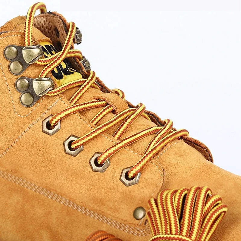 Round Boot Shoelaces Striped Sneakers Shoe Laces Boots Shoes Strings Outdoor Walking Hiking Shoelace 1Pair 250219