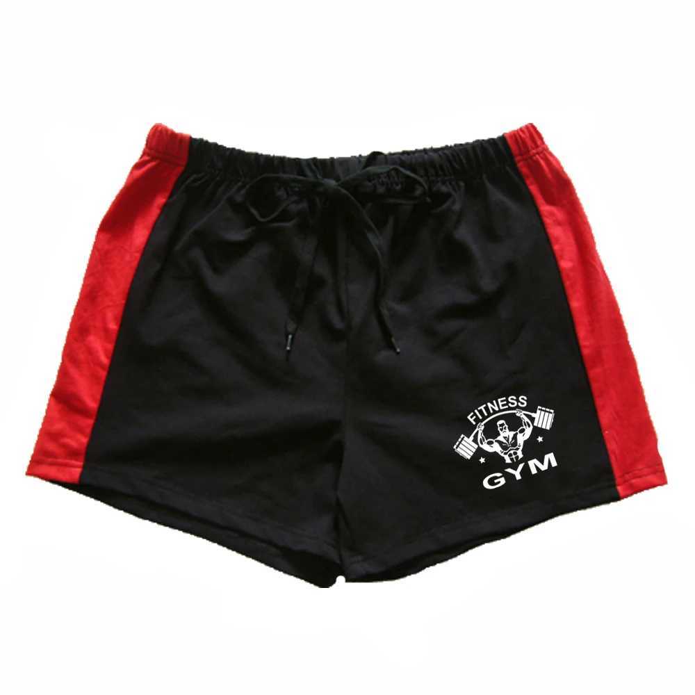 New fitness trend refreshing breathable sports shorts with dumbbell print pattern for running and summer slimming training W250219