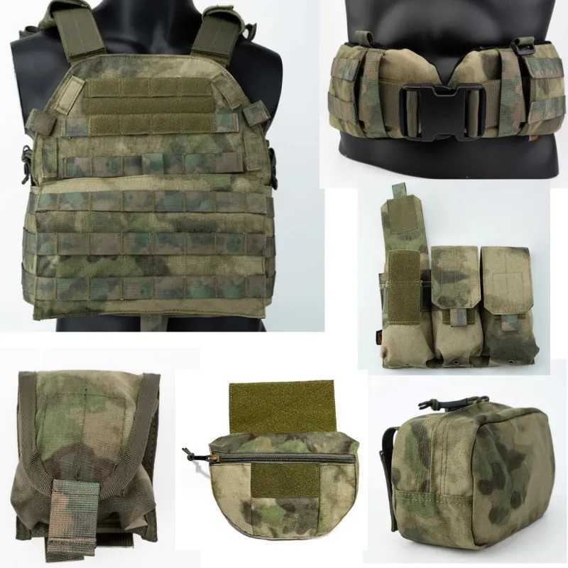 CS Green Ruins Tactical Vest 6094 Battery Bag Magazine Bag Waist Cover Accessories Outdoor SportsXJ250219