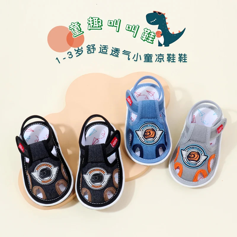Baby Sound Shoes Toddler Prewalking Summer Cute Animal for Boys and Girls Kid Squeaky Sneaker MY2402 250219