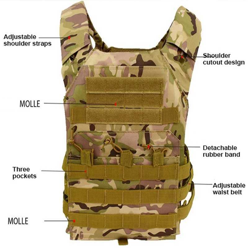 Military Training Tactical Vest Outdoor Hunting Air Gun Paintball Protective Equipment Cs Combat Game Accessories Good QualityXJ250219