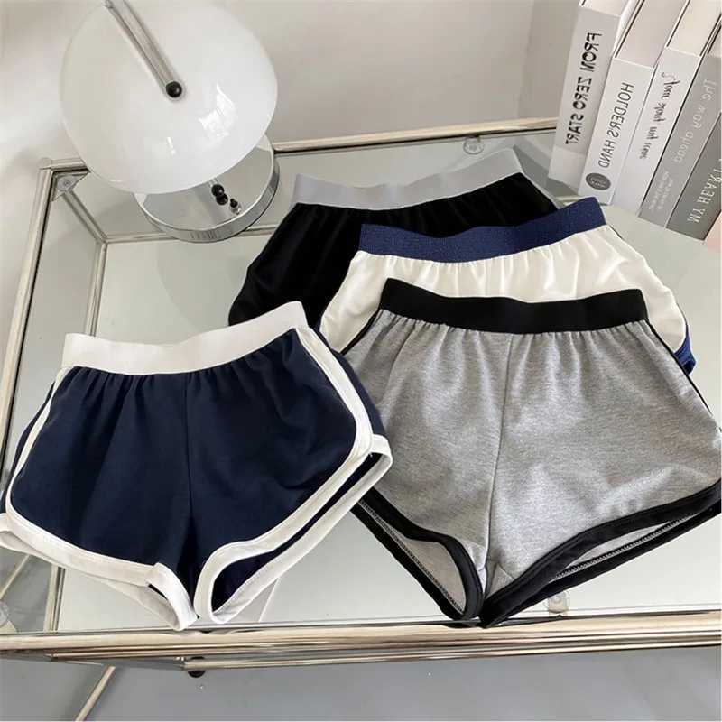 Women Sports Running Shorts Solid Simple Casual Slimming Loose Shorts Striped Short For Ladies Harajuku Summer Fashion Clothing W250219