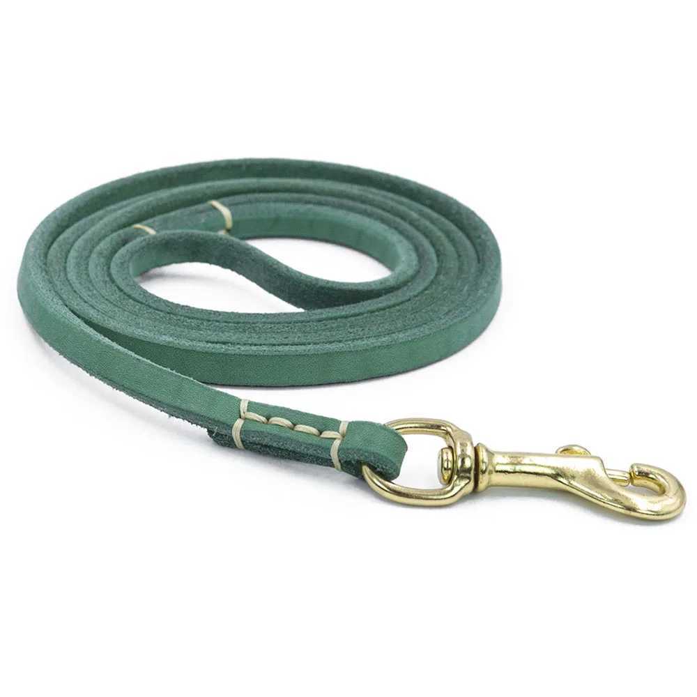 130cm/180cm Comfortable Genuine Leather Dog Leash Traction Rope for Small to Medium Dogs Training and Walking Brown Red GreenXJ250218