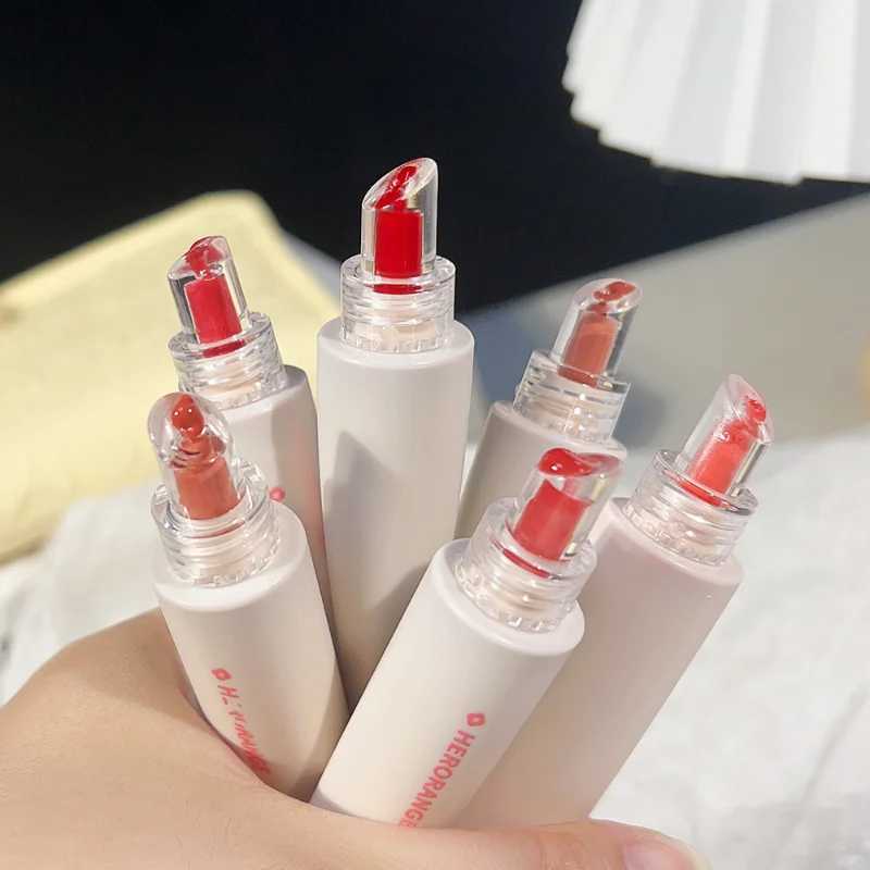 Jelly mirror transparent lip gloss waterproof moisture-proof non stick cup durable lipstick crystal frozen lipstick glacier makeupW250219