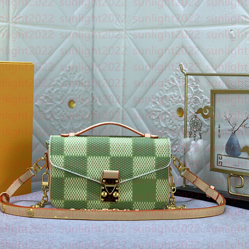 Fashion Women Pochettes Metis East West Designer Bag Messenger handbags luxurys womens crossBody clutch shoulder bag Fashioned from Original leather