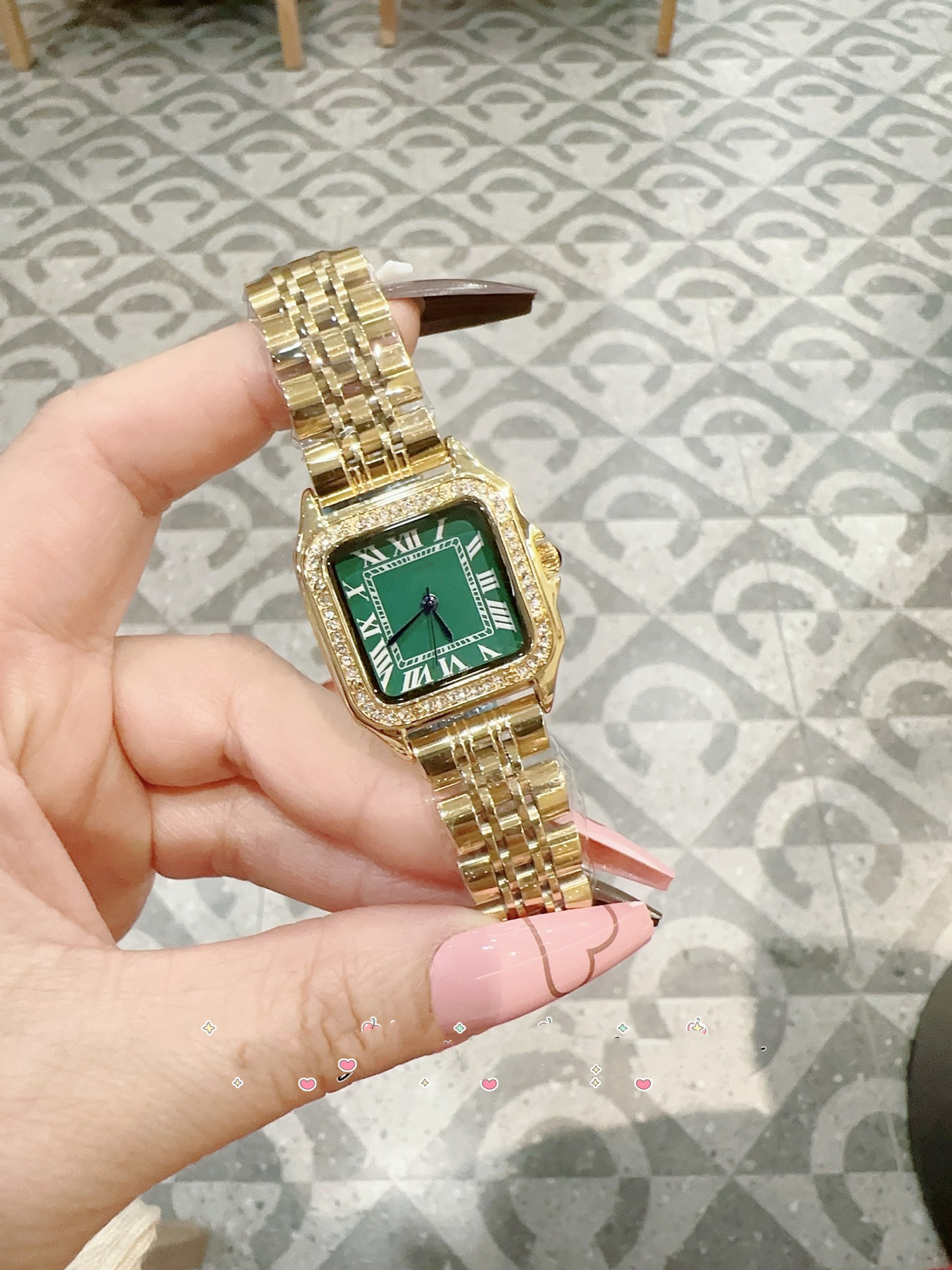 2025 Luxury women Watch Square tank Watches Designer Diamond Quartz Movement Stainless Steel Bracelet Sapphire Glass Waterproof womens panthere wristwatches 87