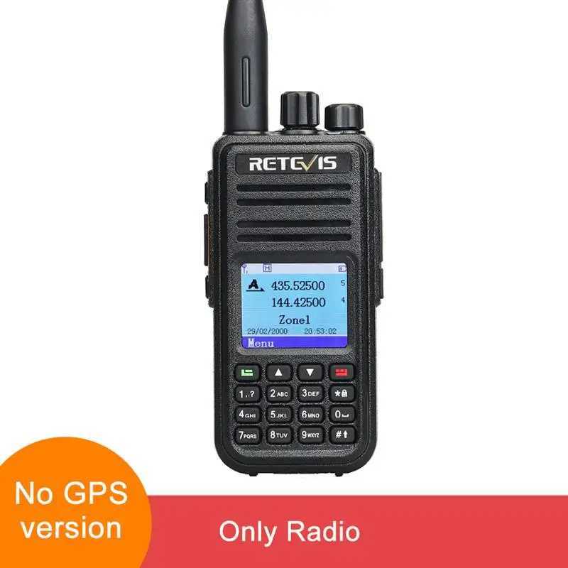 New RT3S Walkie Talkie DMR Radio Uhf Vhf Digital Amateur 5W Long Range Ham Radio Stations Walkie-Talkies Professional GPSXJ250219