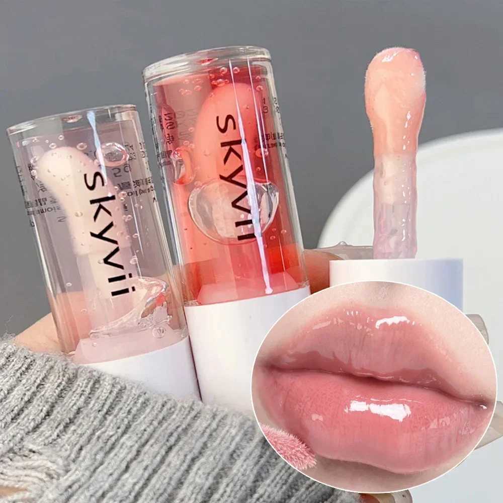 Strawberry Jelly Lip Oil Glossy Tint Glaze Lipstick Moisturize Liquid Fruit Jam Lip Beauty Treatment Transparent Hydrating BalmW250219