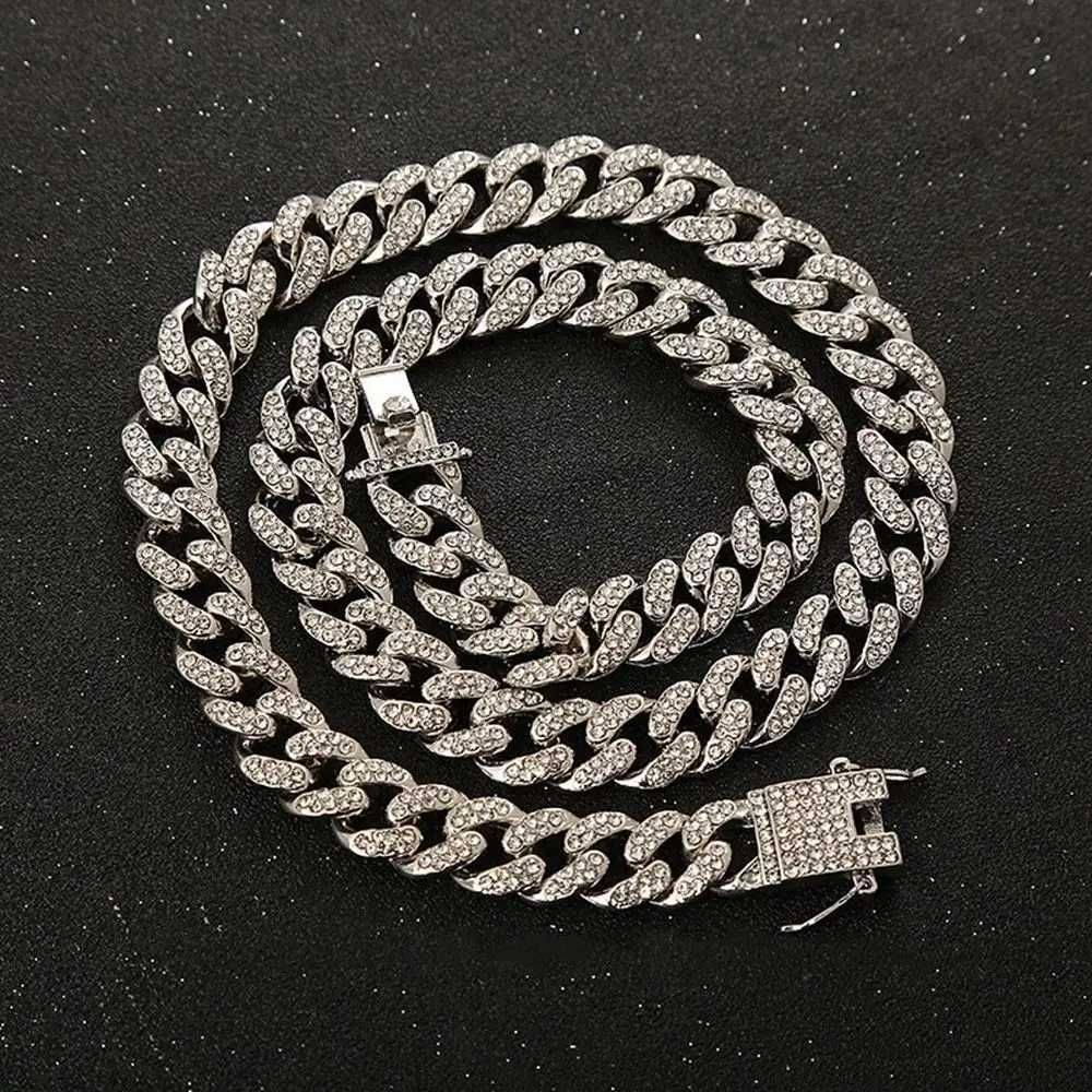 Pet Dog Collar Jewelry Metal Material Diamond 12.5mm Width Collar Bulldog Perforated Dog Collar Accessories W250219