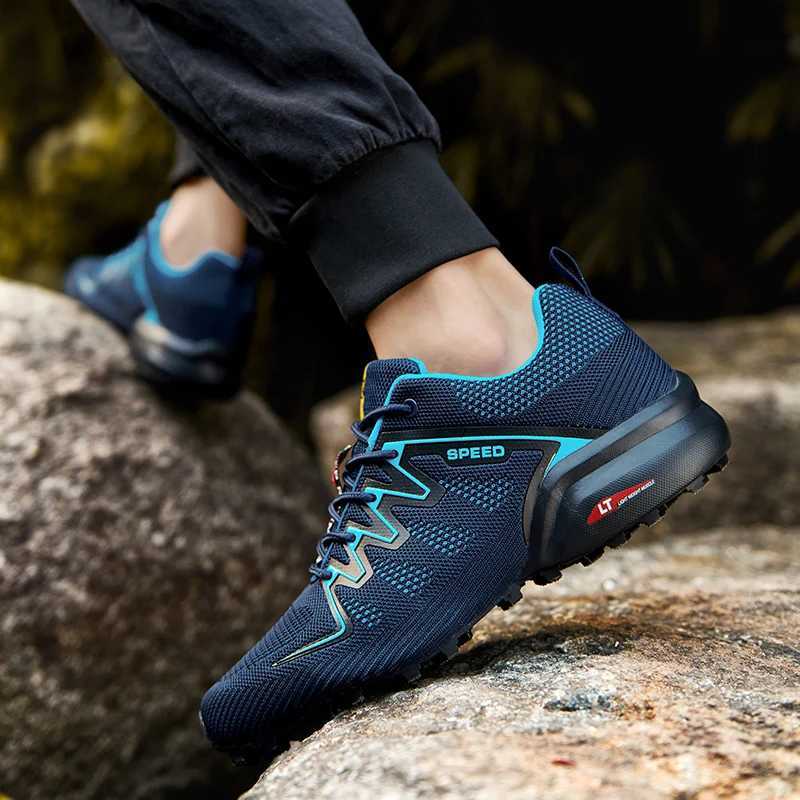 New Mesh Hiking Shoes Outdoor Men Shoes Light Wear Resistance Woodland Hunting Work Shoes Men Hiking Sports Shoes Size EUR 40-47C250218