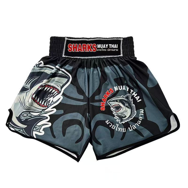 Boxing quick dry shorts Fight men's and women's professional tight boxing shorts beach breathable fitness casual shorts