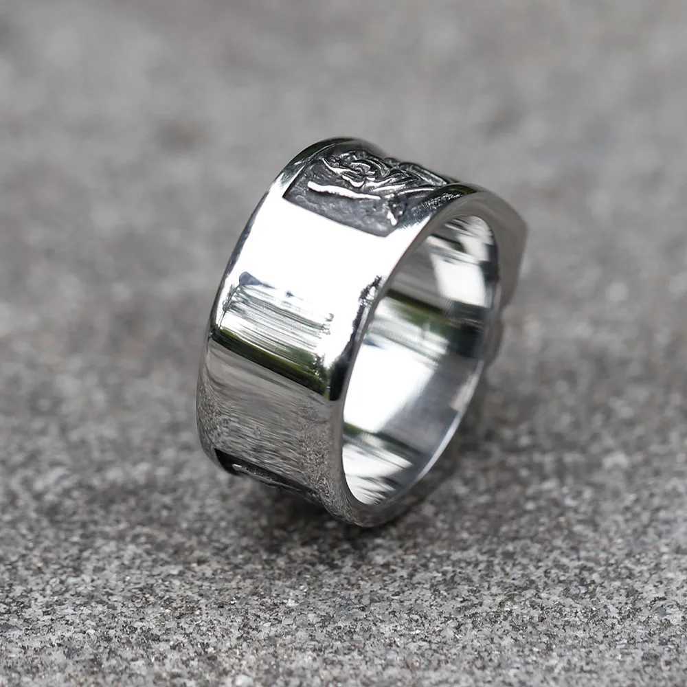 NEW Mens 316L stainless steel rings Vintage SKULL RING for teens punk fashion Jewelry Gift free shippingXJ250219