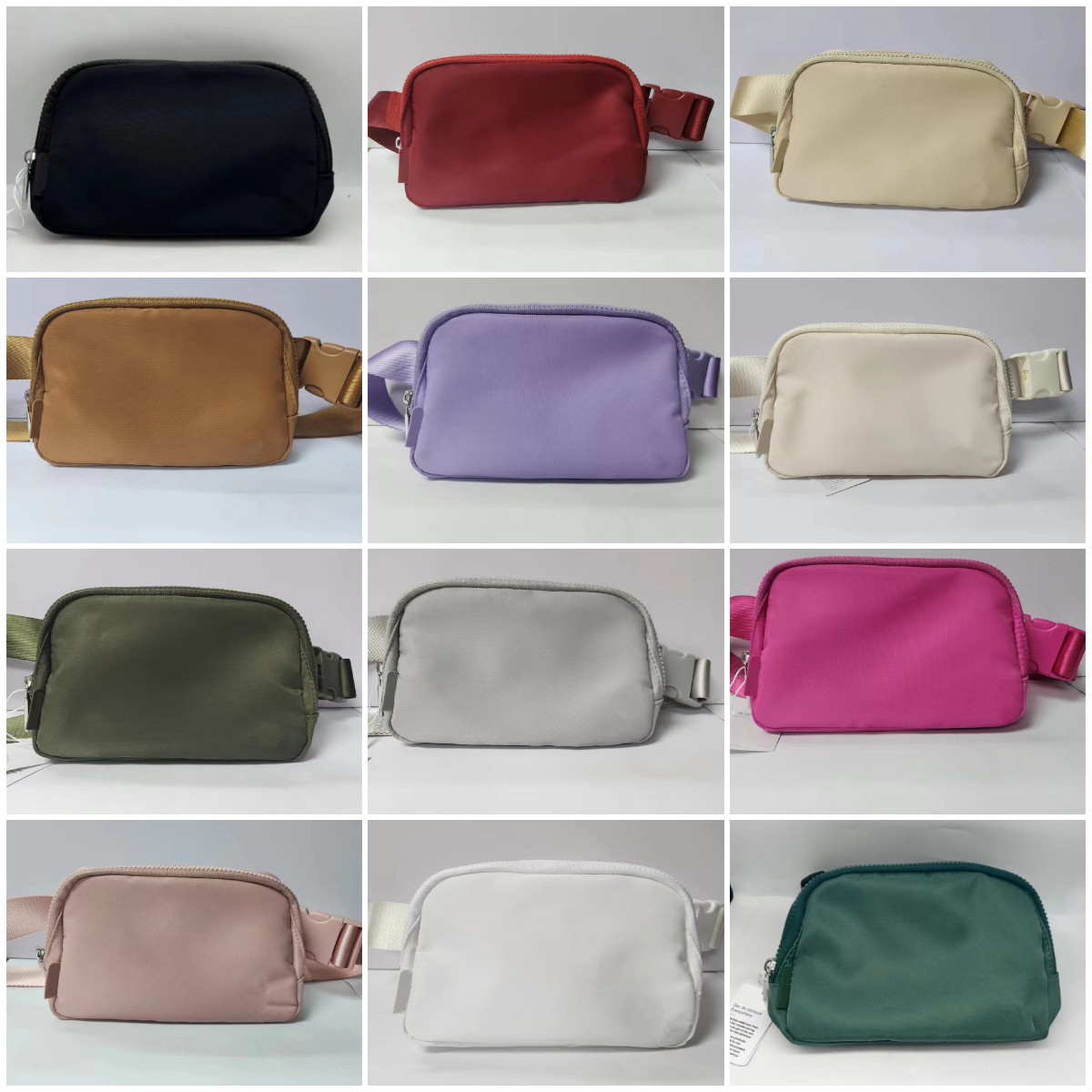 Nylon Fashionable Yoga Belt Bag Bum Everywhere Bumbag - Portable Fanny Pack For Men & Women With Crossbody Strap Waist Gym Bag Clutch Classic Handbag 