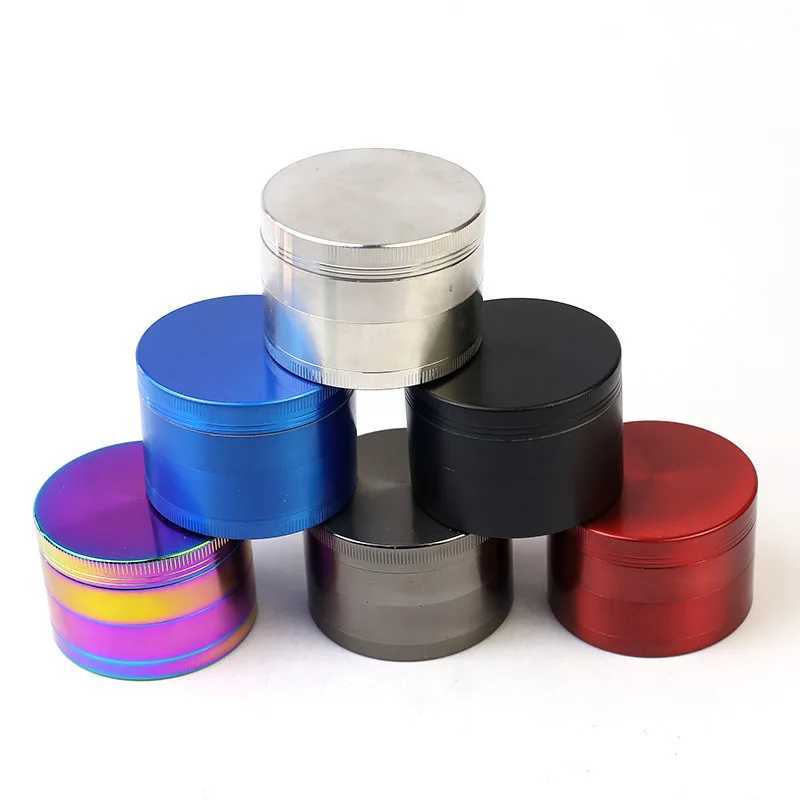 High Quality 40mm 50mm Grass Grinders 4 Layer Herb Grinders Metal Crusher Zinc Alloy Spice Mill DIY Tools Accessories T250218