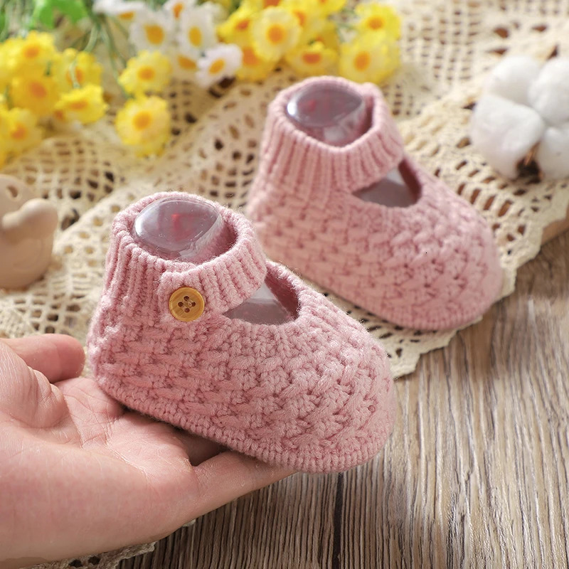 Baby Shoes Knit born Boy Girl Footwear Fashion Cute Solid 0-18M Toddler Clothes Accessories Infant First Bed Boots Super Soft 250219