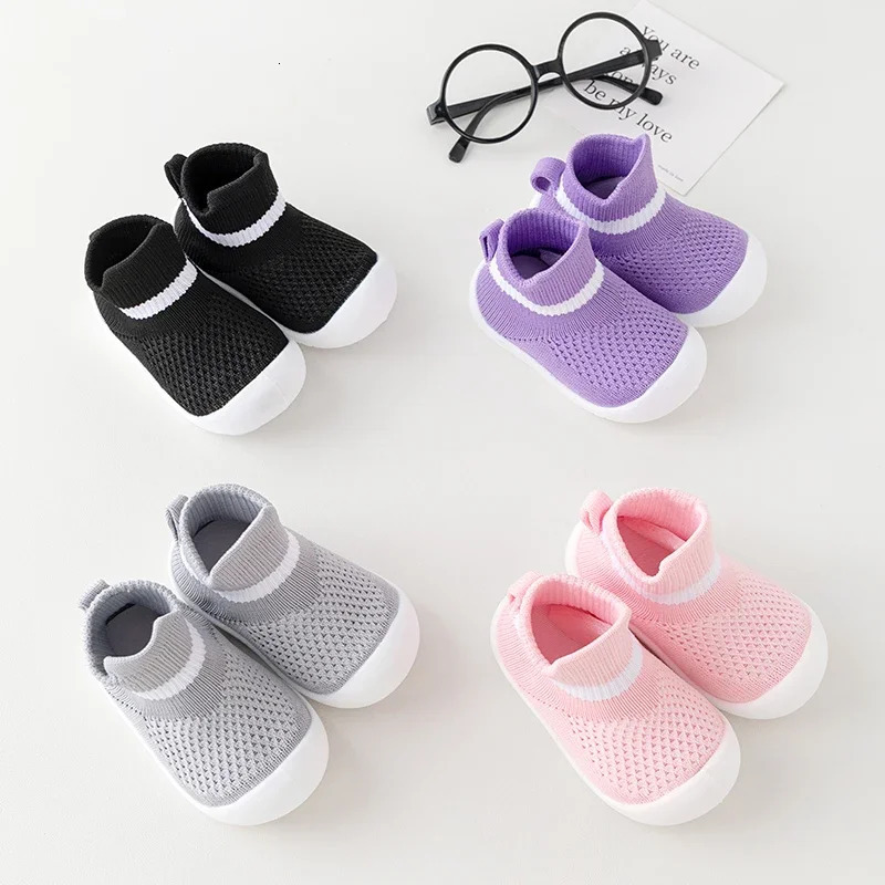 Toddler Baby Summer Mesh Breathable First Walker Pure Color Girls Boys 0-3T Non-Slip Casual Shoes Lightweight Sneakers Sandals 250219