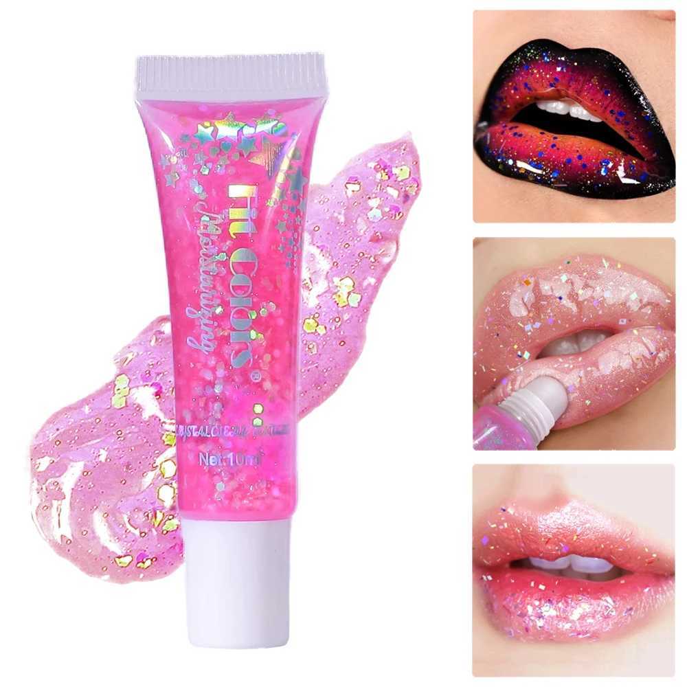 Fit Colors 6 color l Glitter Warm Change soft smooth silky jelly Lip Oil Moisturizing Mirror Lip Gloss Christmas Lip MakeupW250219