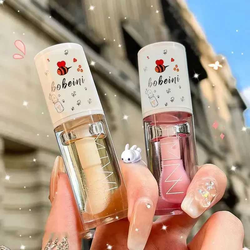 Lip Oil Peach Milk Honey Moisturizing Lip Gloss Fades Lip Lines Water Light Waterproof Long-lasting Cute Makeup Durable GadgetsW250219
