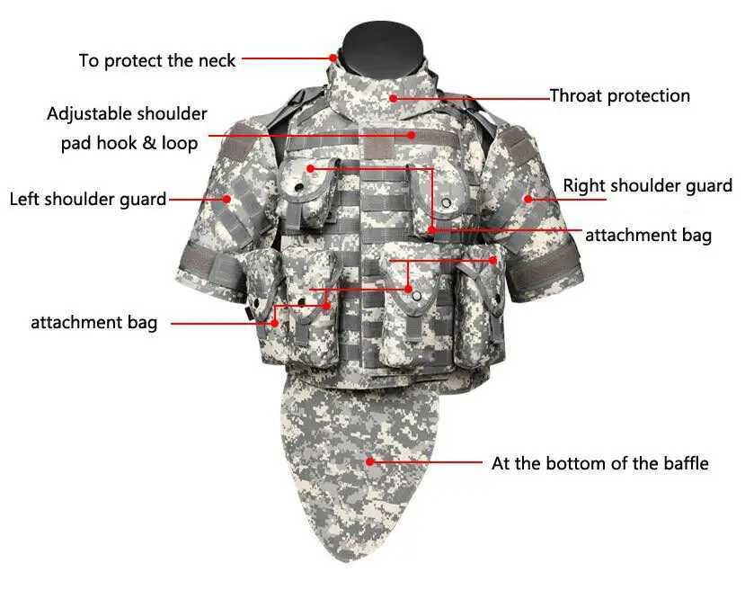 Men Molle OTV Airsoft Assault Combat Vest Survival Armor GearXJ250219
