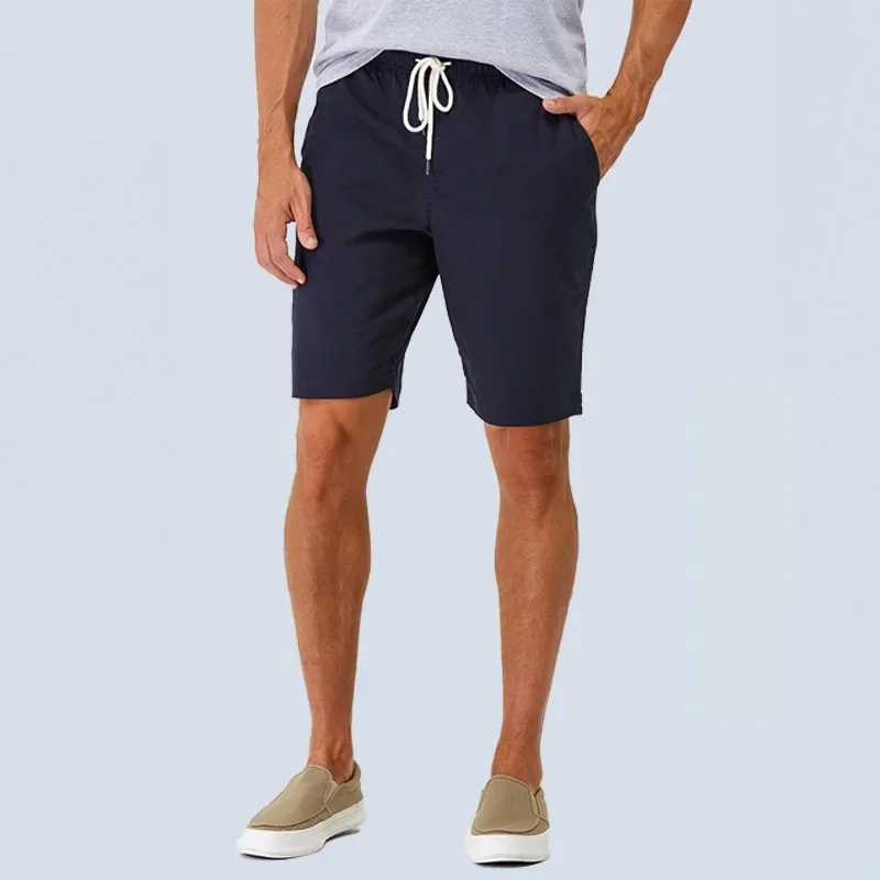 Men's Shorts Summerwear Beach Shorts Plus Size Cotton Casual Loose Elastic Waist Lace-up Shorts Men Cycling Running Sportswear Gym Wear Boys z250