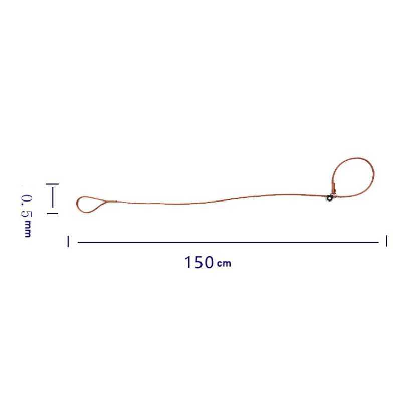 Pet Dog Leash Cowhide Collar Traction Integrated P-chain Dog Leash Is Used To Train Puppy P-chain Pet SuppliesXJ250218