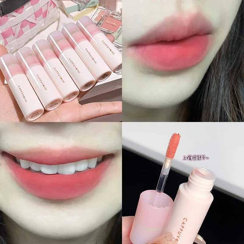 Matte Lip Gloss Liquid Lipstick Long Lasting Non-stick Cup Lip Mud Nude Rose Red Pigment Moisturizing Lip Tint Korean CosmeticsW250219
