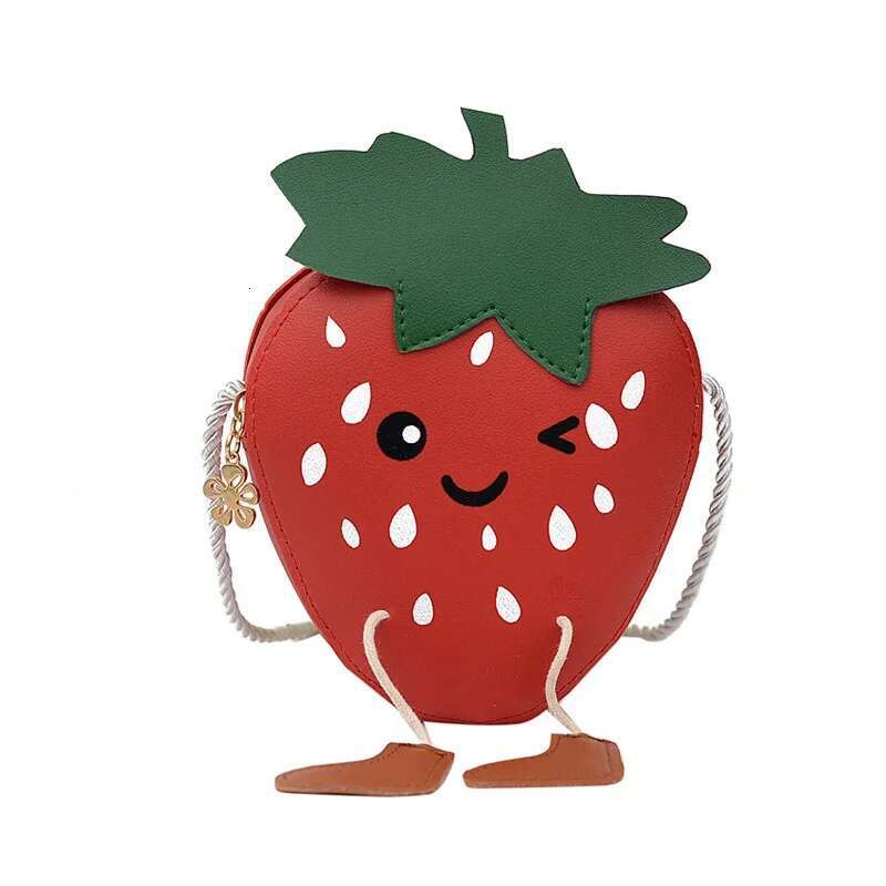Ddmyshoesvip Children Fashion Fruit Hanging Cute Girl Accessory Pack Cartoon Baby Backpack Korean Style Princess Messenger Bag