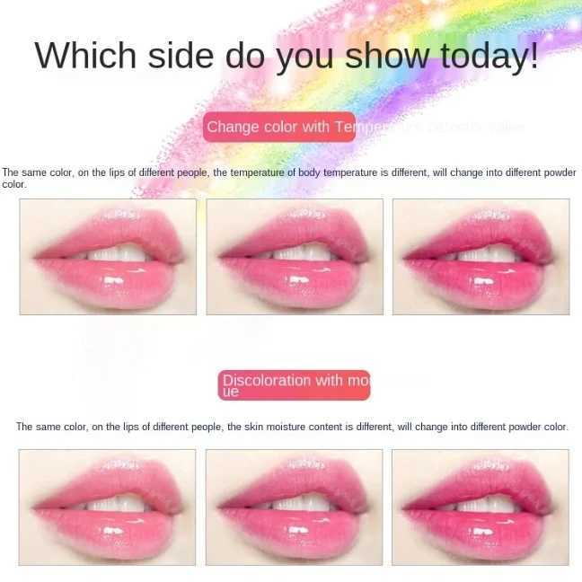 Sexy Red Lip Plumper Gloss Transparent Lip Gloss Rainbow Fruity Lip Balm Shiny Lip Tint Make up Mouth Primer Lipstick Makeup HotW250219