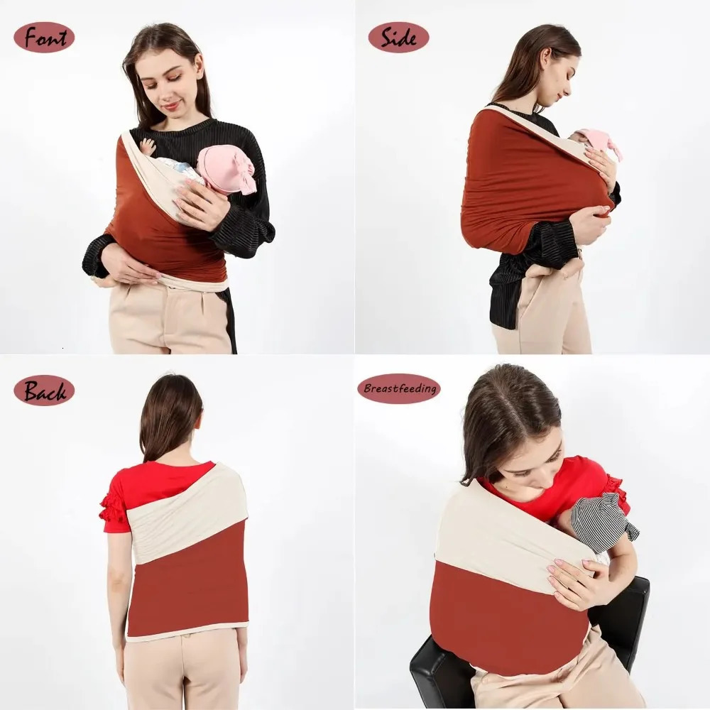 Unisex Baby Wrap Elasticity Hand Free Baby Slings Breathable Infant Slings for born Up To 15KG 250219