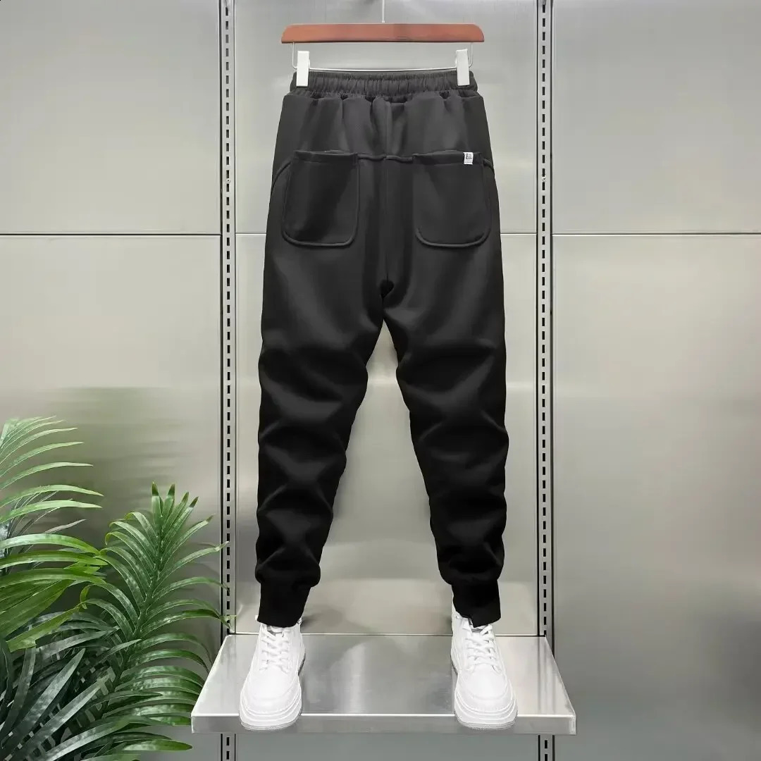 Autumn Mens Orange Jogger Korean Street Sports Mens Cotton 9-Minute Sports Pants Fashion Mens 250214