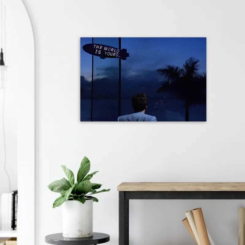Motivation Poster Scarface Tony Montana The World Is Yours Movie Scene Off Art Canvas Painting Wall Print Picture A Decor Y250218