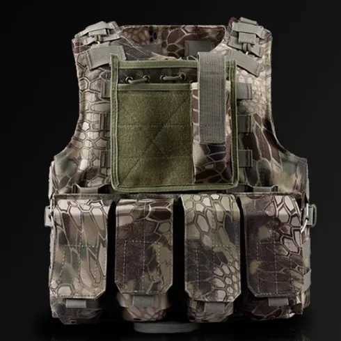 Children Outdoor CS Shooting Protection Gear Vest Kid Hunting Combat Training Camping Hunting Multi-function Tactical WaistcoatXJ250219
