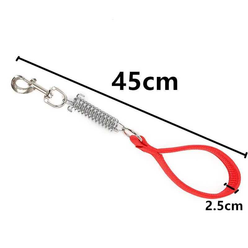 Dog Leash Spring Short Dogs Leash PU Leather Leashes for Large Dogs Walking Nylon Rope Durable Dog Leashes Chew Proof Pet ChainXJ250218