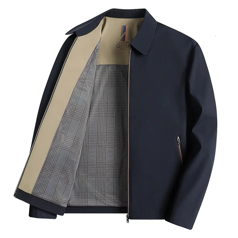 Mens Casual Jacket Spring Autumn Solid Color Business Male Suit Coat High Quality Men Clothing Outwear 250214