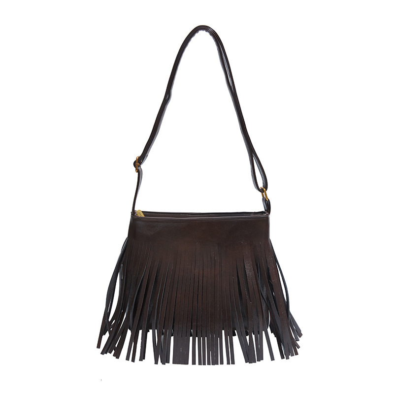 2025 early spring new matte texture tassel crossbody for women, fashionable and stylish shoulder bag, niche small square bag #swissmilitary
