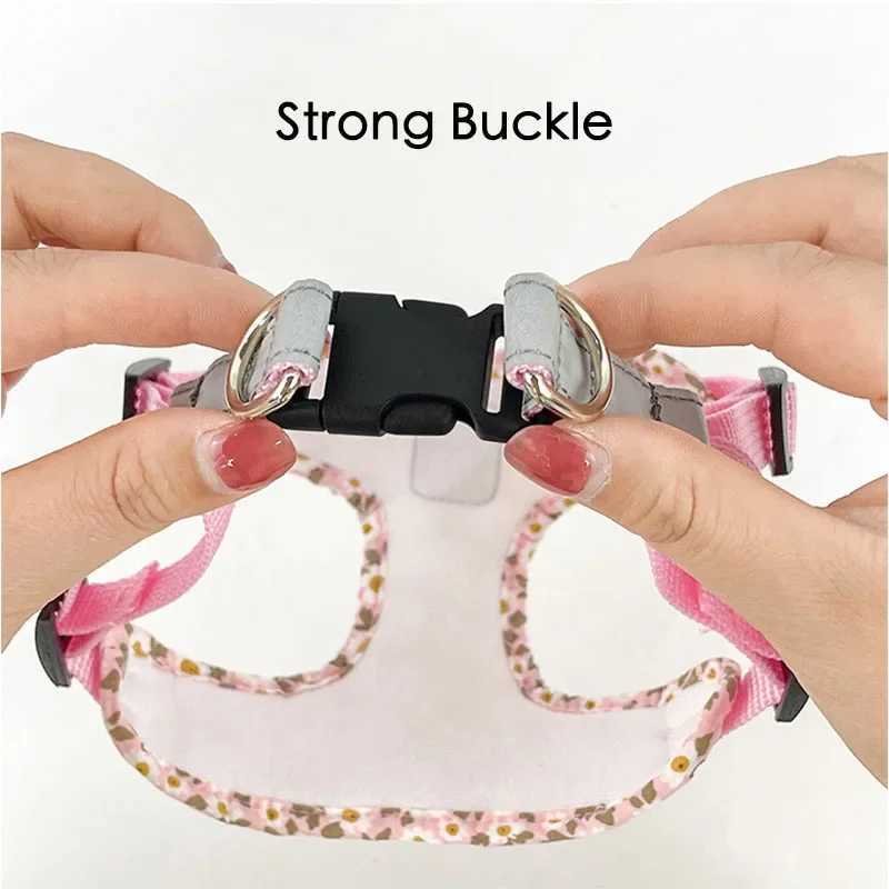 No Pull Dog Harness Leash Set for Small Medium Dog Reflective Harness Vest Walking Lead Leash For Small Dogs Chihuahua PugXJ250218