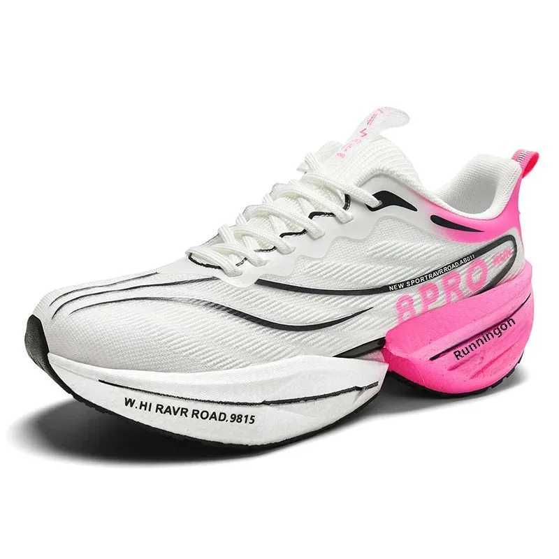 Mens Running Shoes 8PRO Carbon Plate Lightweight Sports Shoes Net Mesh Woven Trench Fly Line Lunarlite Foam Sole WholesaleC250411