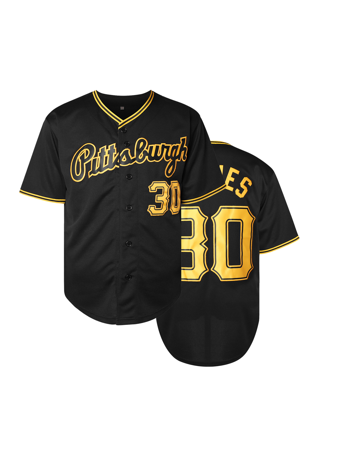 #30 Skenes Wholesale Embroidered Baseball Jerseys Clemente Stargell Tekue McCutchen ed Personalized Name Number Jersey for Daily Casual&Sports Wear