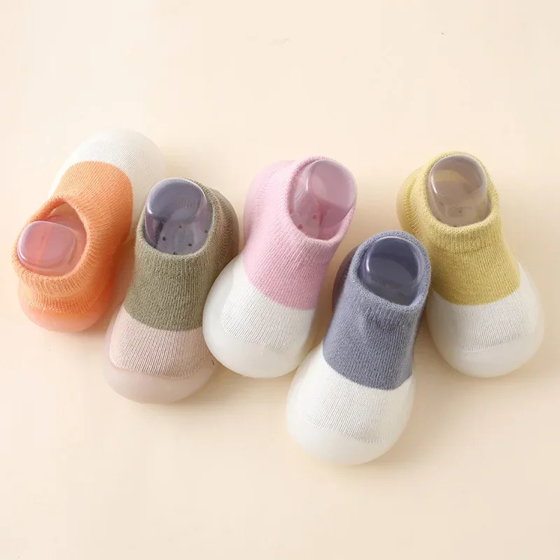 Baby born Shoes Fashion Baby Socks Shoes Toddler First Walkers Boy Girl Toddler Shoes Anti-Slip Soft Rubber Shoe 250219