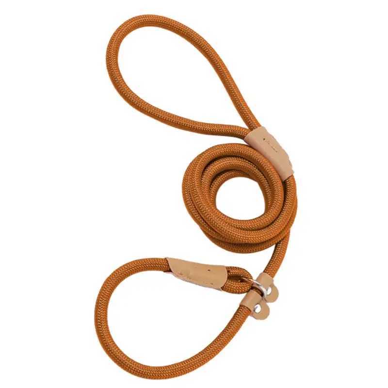 Dog Slip Lead Anti-Wear Comfortable Slip Leashes Training 1.5m Woven Lead Rope Dog Accessories For Dog Walking Training RunningXJ250218