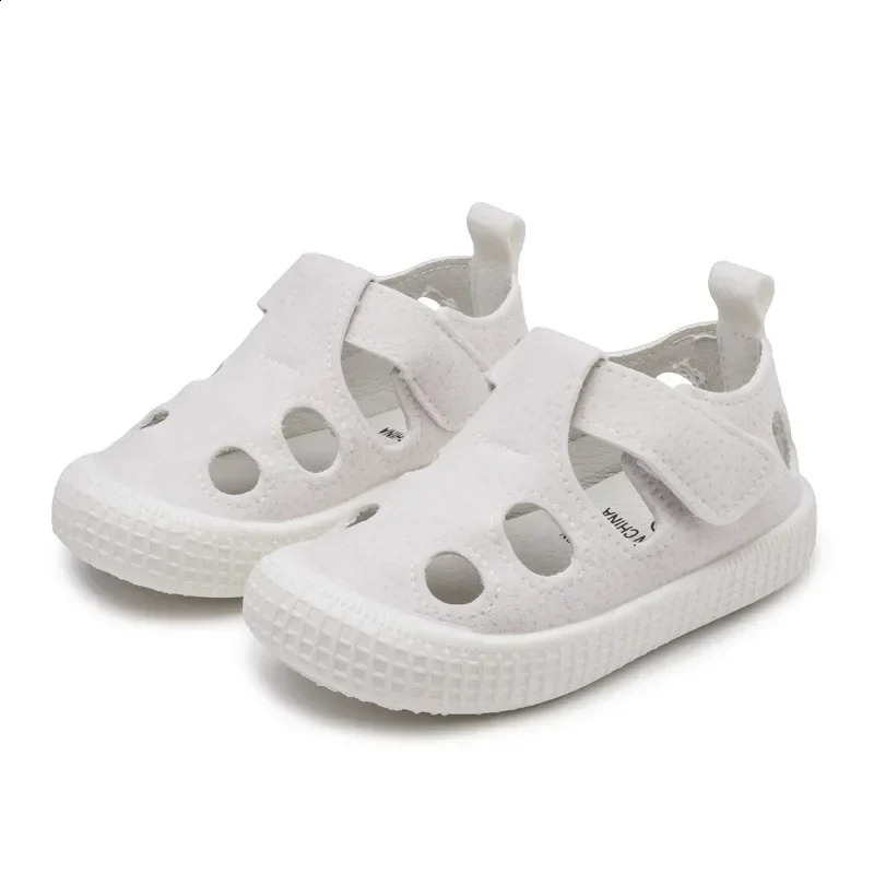 Kids Half Sandals Boys Sports Casual Shoes Cut-outs Hollow Fashion 2024 Spring Summer Toddlers Children Girls Sandals 21-30 250218