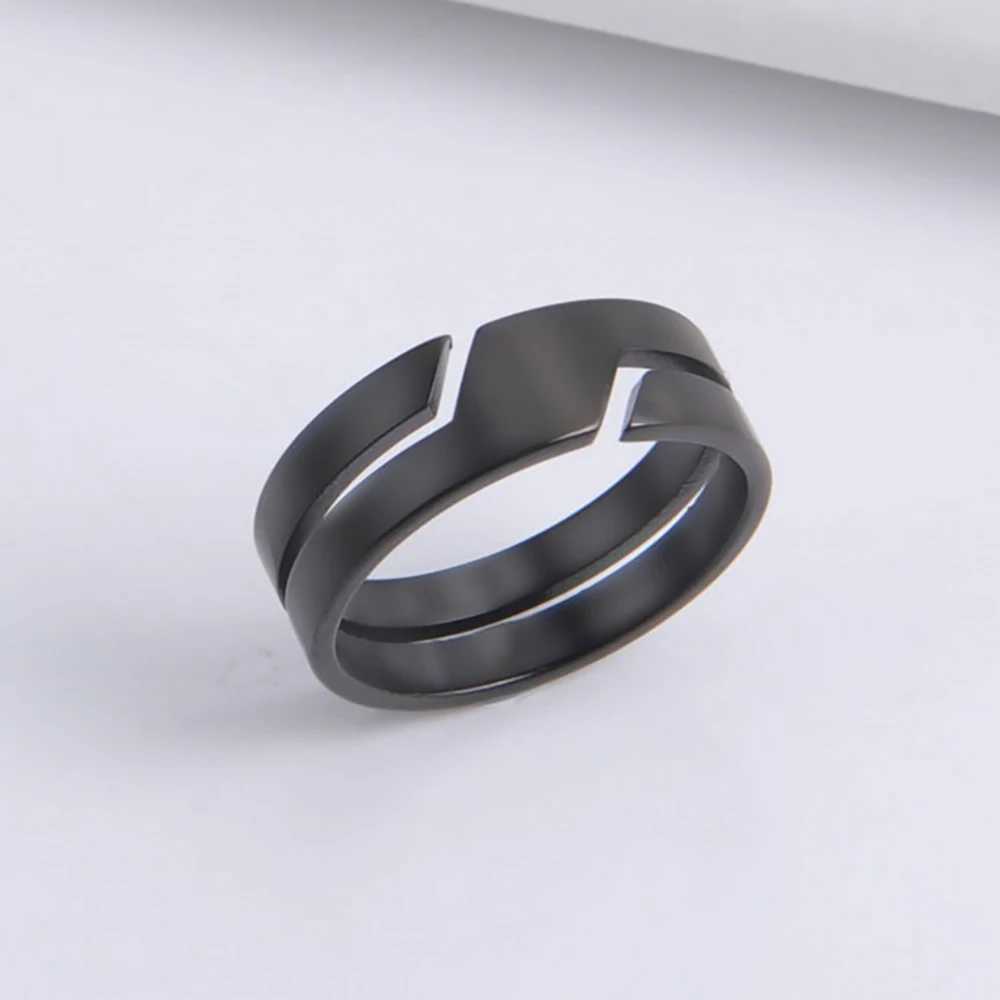 Skyrim Stainless Steel Ring for Men Women Black Minimalist Casual Finger Rings 2025 Couple Jewelry Wedding Gift for LoverXJ250219